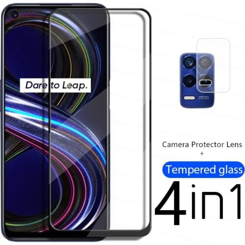 4IN1 Screen Protector For OPPO Realme 8s 5G Glass Realme 8s 8i Tempered Glass Protective Phone Film For Realme 8s 5G Lens Film