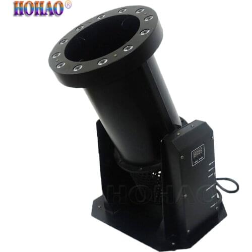 HOHAO Stage Special Effects 1500w Rainbow Jet Paper Machine12pcs RGB Leds DMX512 Dj Equipment For Perform Wedding Activities