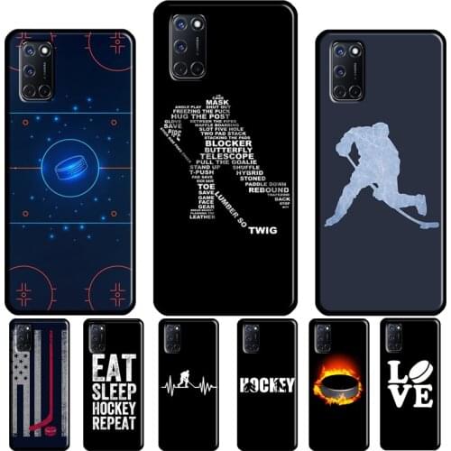 Ice Hockey Puck Case For OPPO Reno 2 Z 4 Pro F5 F7 A52 A72 A1K A5S A15 A83 A91 A31 A53 A5 A9 2020 Cover