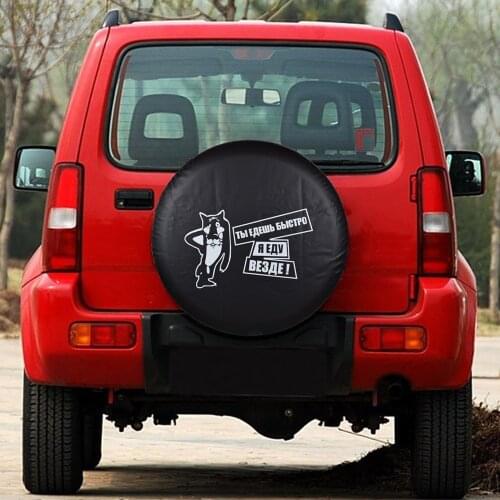 14" 15" 16" 17" Inch PVC Leather Spare Tire Cover Case Bag Pouch Protector For Jeep Liberty Gladiator J12 Wrangler