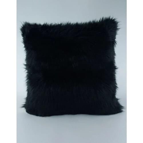 Self Plush Pillow decorate Case Black
