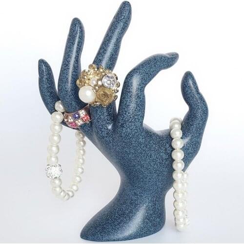 Jewelry Display Holder Beautiful Appearance Perfect Gift Resin OK Hand Shape Display Holder Stand for Bracelet
