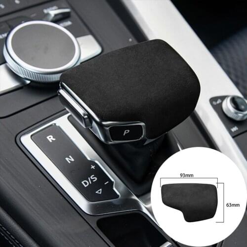 For Audi A4 S4 A5 S5 RS4 RS5 Q5 SQ5 Q7 2016-2020 Alcantara Suede Car Knob Gear Head Panel Strip Covers Trim Sticker Car-styling