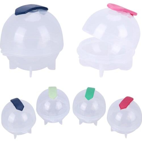 Round Ball Ice Cube Mold DIY Ice Cream Maker Plastic Ice Mould Whiskey Ice Tray For Bar Tool Kitchen Gadget Accessories