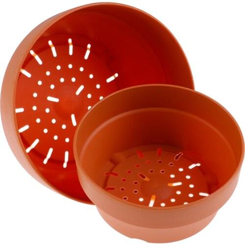 Artificial Mini Round Plastic Plant Flower Pot Home Office Decor Planter Green Plant