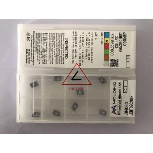 JDMT070208R JM4060 10pcs Hitachi high cutting performance CNC indexable inserts