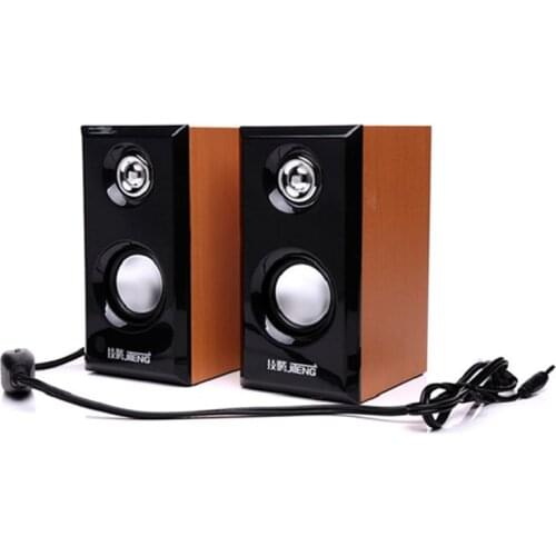 2P Computer Speakers with Surround Stereo USB Wired Powered Multimedia Speaker for PC/Laptops/Smart Phone