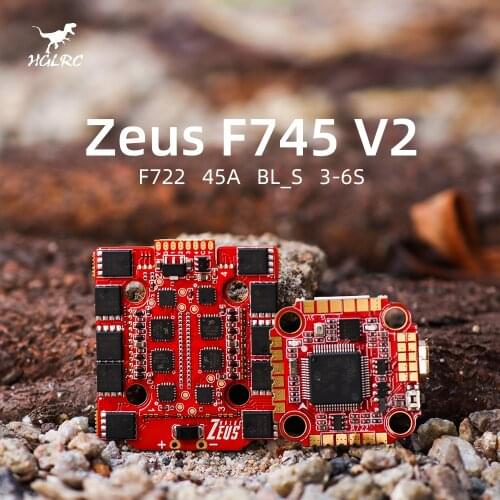 HGLRC Zeus F728 F730 F745 STACK 3-6S 20X20mm MPU6000 F722 Flight Controller 30A BL32 4in1 ESC for FPV Racing Drones Parts