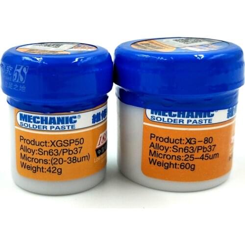 MECHANIC Soldering Paste Flux XG-80+XG-50 Solder Tin Sn63/Pb637 Soldering Iron Station Flux Circuit Board SMT SMD Repair Tools