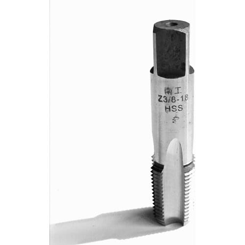 Free shipping 1pc HSS4241 made NPT/Z 3/8"- 18 Pipe Taper Tap hss machine taps for steel pipes inner threading making
