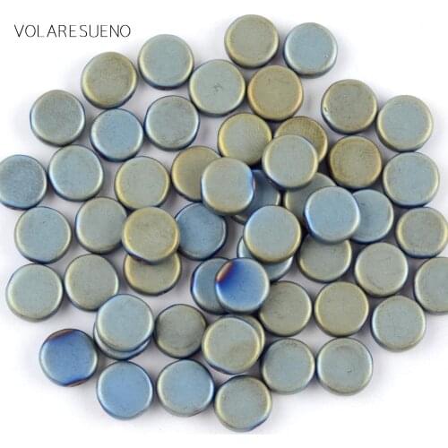 Natural Stone Dull Polished Green Hematite Stone Flat Round Beads Spacer Beads For Jewelry Making 6/8/10mm Diy Bracelet 15inches