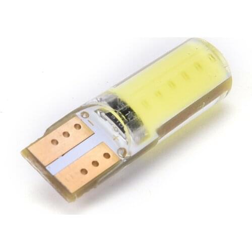 New 1 Piece Super Bright T10 Silica Gel COB High Power 194 168 Car Led Lights LED License Plate Bulbs