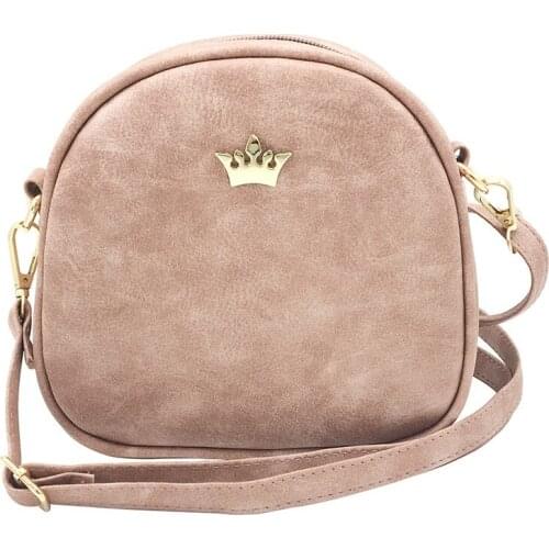 2020 Fashion Women Messenger PU Leather ShoulderLady Crossbody Mini Female Crown Evening Bags