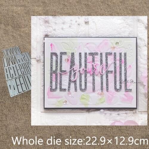 New Design Craft Metal stencil mold Cutting Dies Tall and Skinny Alphas scrapbook die cuts Album Paper Card Craft Embossing