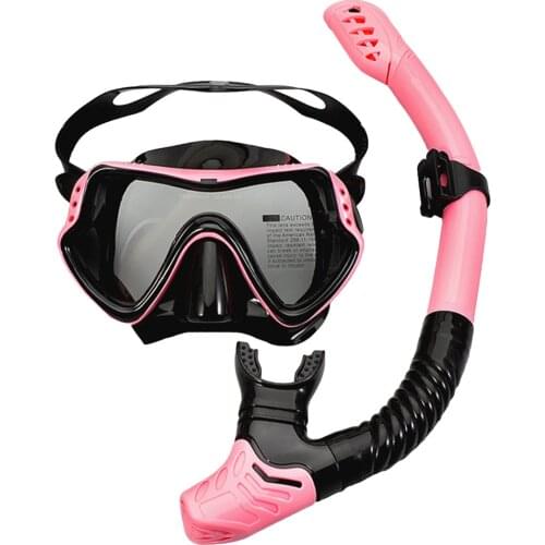 Swimming Goggles Pink Adjustable Diving Swimming Glasses Breathing Tube For Women Children Men Swimming Glasses Gafas Buceo