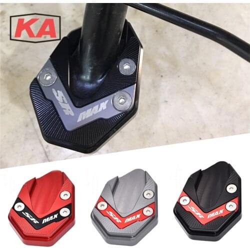 Motorcycle Kickstand Enlarge Pads For Aprilia S-RMAX300 SR-MAX250 Srmax300 SRMAX 300 250 Foot Side Bracket Stand Extension Plate
