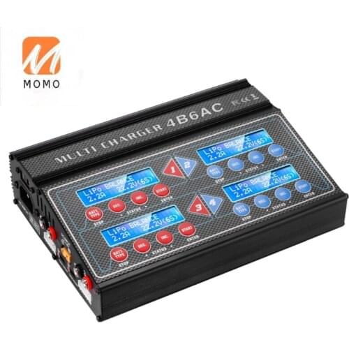 Professional RC Battery Balance Charger 4B6AC B6AC 6A 80W*4 Discharger