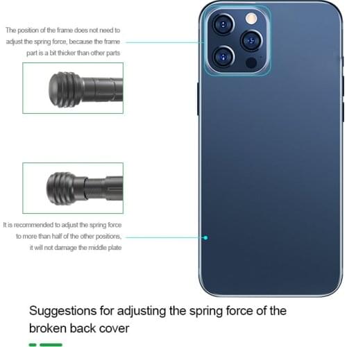 RL-066 Adjustable Strength Back Glass Crack Pen 8P X XS MAX 11 12 PRO 12mini 12Pro Max Rear Cover Camera Lens Break Diamond Tool