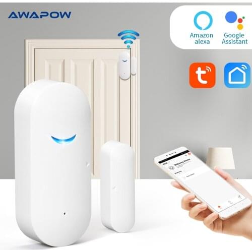 Tuya Smart Home WiFi Door Magnetic Alarm Door And Window Open/Close Wireless Detector APP Security Alarm System
