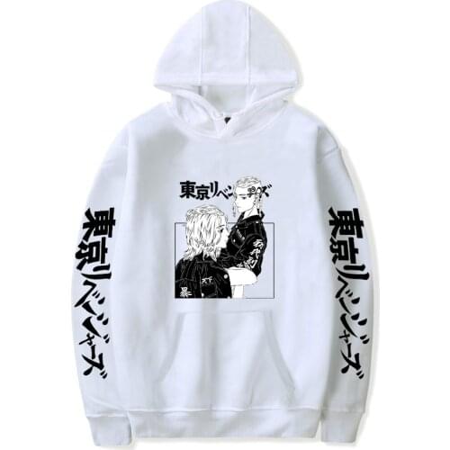 Anime Tokyo Revengers Hoodies Men Women Sweatshirts Unisex Streetwear Fashion Hip Hop Boys Girls White Autumn Comic Pullovers