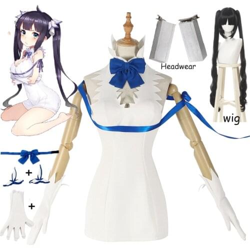 Hestia Cosplay Costume Sexy Dress Anime Is It Wrong That I Want to Meet You in a Dungeon Halloween Cosplay Costume Women Dress