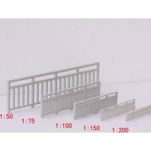 10pcs/lot Architecture Scale Model Mini DIY Building Outdoor Garden ABS Plastic Material Modern Style Garden Fence