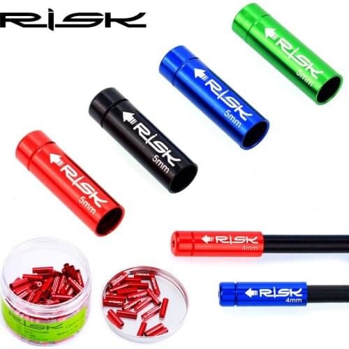 10PCS 4/5mm Aluminum Alloy Cable End Cap Bike Derailleur Shift Brake Wire Tip Housing Ferrules Crimps Bike Bicycle Parts Access