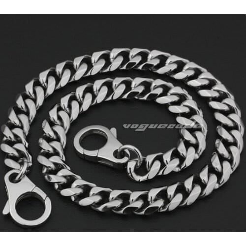 316L Stainless Steel 14" ~ 36" Mens Biker Rocker Wallet Chain 5N010WC(Length 24inch)