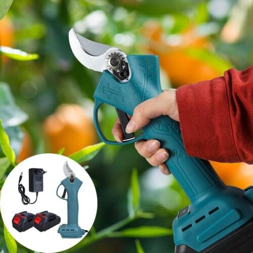 Cordless Electric Pruner Pruning Shear Efficient Fruit Tree Bonsai Pruning Branches Cutter Landscaping with Makita battery