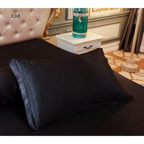 Ice Silk Satin Pillowcase No zipper solid color Pillow Cover High-end cover pillow 48x74cm/50x50cm bedding pillow case cover
