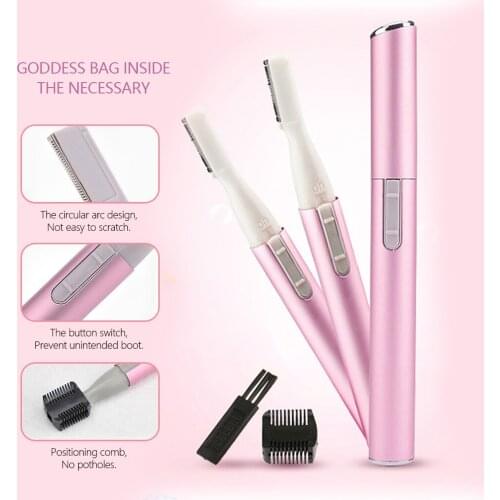Electric Depilatory Hair Remover Trimmer Painless Mini Portable Facial Eyebrow Armpits Arm Legs BodyHair Remover New Design