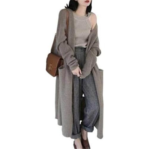 Women Winter Warm Knitted Cardigan Long Sweater Stretch Coat Outerwear Womens Winter Coats 2020 Fashion Sweater Women Pull Femme