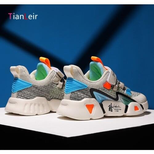 2021 New High Quality Children Shoes Breathable Mesh Kids Sneakers For Boys Lightweight Casual Sports Shoes Chaussure Enfant
