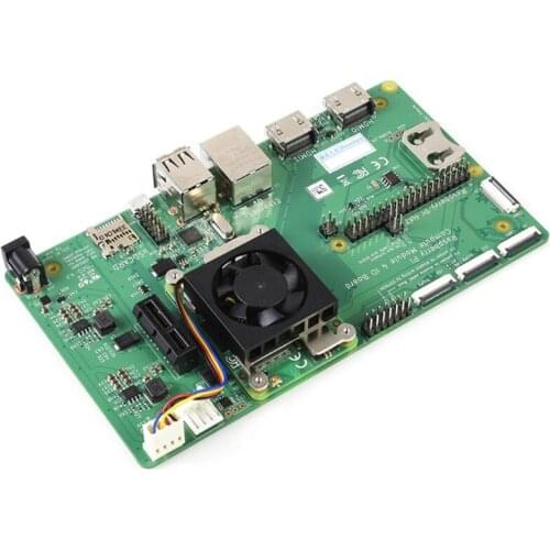 For Raspberry Pi Compute Module 4 Cooling Fan Heatsink Kit CM4 Dedicated Fan with Metal Holder Thermal Pads Heatsink