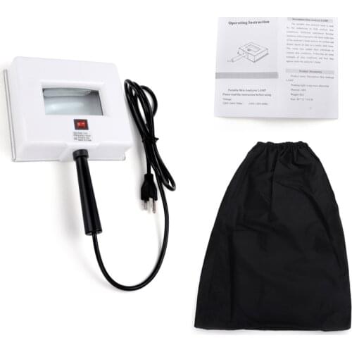 Lamp Skin UV Analyzer Facial Skin Testing Examination Magnifying Analyzer Lamp Machine with Protective Cover and Face Drape SPA