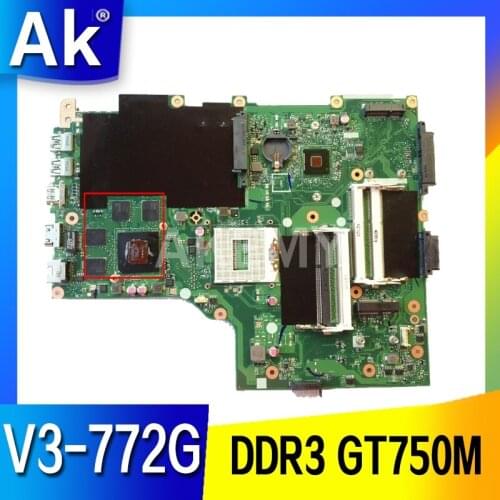 Akemy For Acer aspire V3-772G Laptop Motherboard EAVA70HW NBM7411001 MAIN BOARD DDR3L GT750M graphics