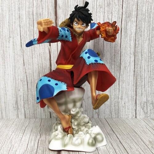 New Monkey D. Luffy Anime Figure Toys LAND OF WANO GK Kimono Luffy PVC Action Figure Toys Collection Model Doll