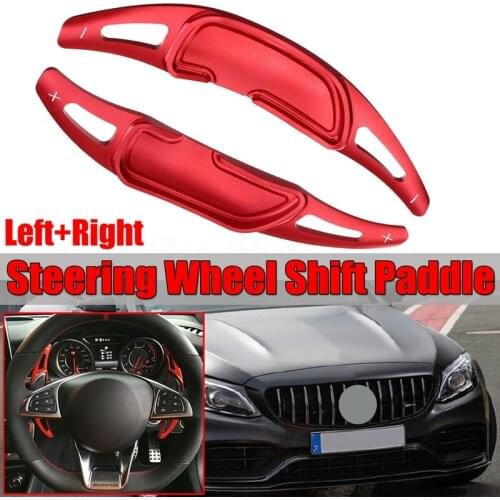Paddle Shifter Extension , Aluminum Metal Steering Wheel Paddle Shifter Extensions for Mercedes Benz AMG A45 CLA45 C63 CLS63 C65