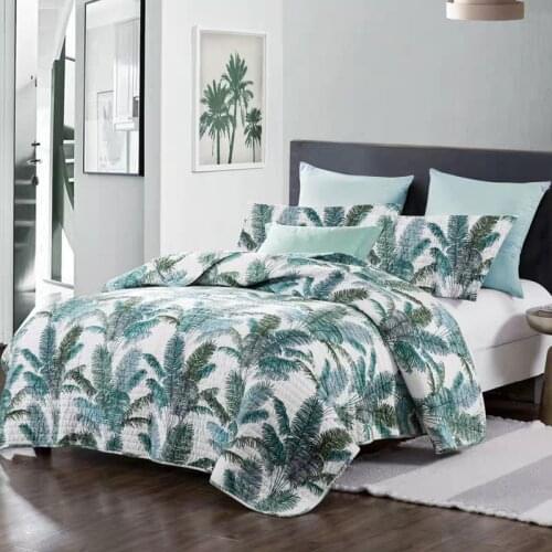 Bed Cover Cotton Quilt Coverlets Health Printed Bedspread Breathable Comfortable Multifuctional Mattress Available All Seasons