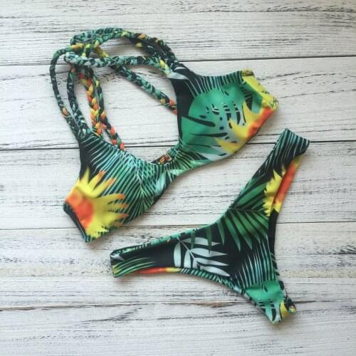 Sexy Leopard Print Bikinis Women Bikini Set Swimsuit High Cut Bathing Suit Swimwear Female Summer Brazilian Beachwear Biquini