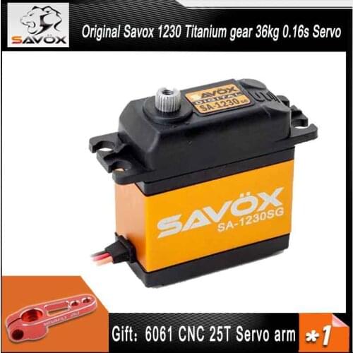 SAVOX SA-1230SG Titanium gear 36kg 0.16s servos for 1/10 1/8 baja Buggy Monster truck Crawler Scale Truggy