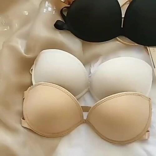 Invisible Bras Plus Size Backless Strapless Seamless Underwear Big Breast Push Up Elegant Sexy Femme Lingerie Wholesale