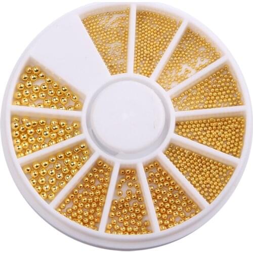 1Box Nail Ball Nail Nest Ornaments Mixed Steel Ball Size Mixed Steel Beads #1143