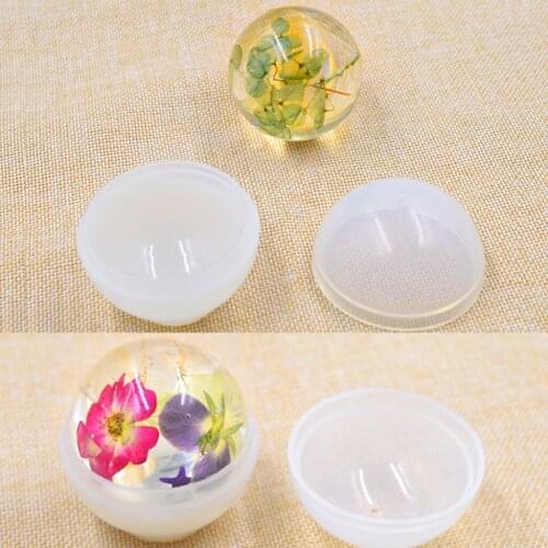 2 Sets 20mm Sphere Ball Handmade Ornaments Silicone Molds Resin Jewelry Moulds