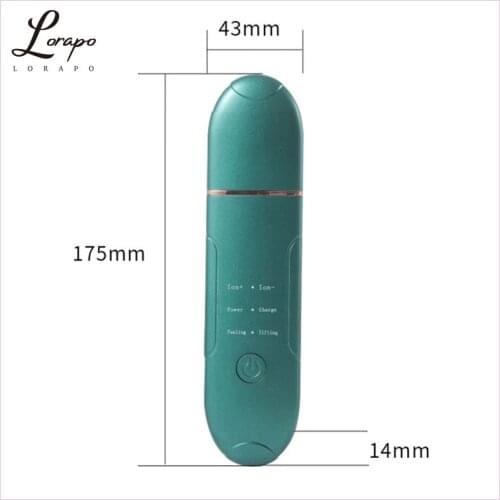 Skin Scrubber Deep Face Cleaning Machine Peeling Shovel Facial Pore Cleaner Face Blackhead Remover EMS Lifting Exfoliator