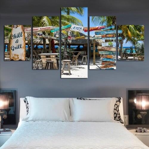 Aruba Hawaii Sea Beach Vintage Minimalist Wall Art Canvas Painting Landscape Picture Print Modern Home Room Decor FA463