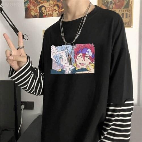 Anime SK8 The Infinity T-shirt Harajuku Aesthetics Skateboard Boys Reki Langa Hasegawa Cartoon Women Autumn Long Sleeve T Shirt