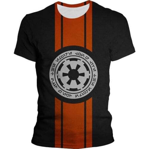 Oversized T Shirt For Men Marvel 3D Print Star Wars Empire Logo Children Tee Shirt Short Sleeve Summer Female Clothing