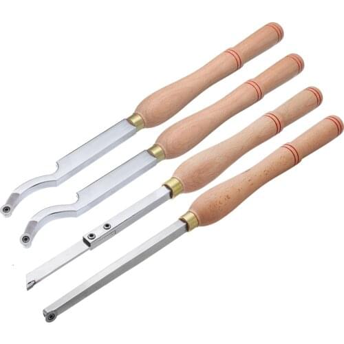 Hollower Wood Turning Tool Hollowing Cutting Lathe Tool With Wood Carbide Inserts And Wooden Handle