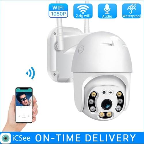 1080p Wifi PTZ Humanoid Detect lP Camera Digital Zoom Two-Way Audio Outdoor Security Camera Surveillance IPcam CCTV ICSee